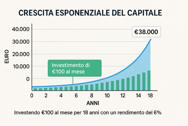 Crescita esponenziale del capitale investito